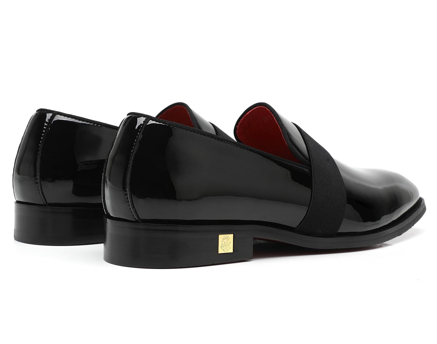 Men's Tuxedo Patent Leather Loafers Dress Wedding Shoes