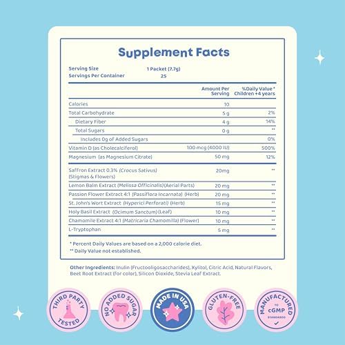 JoySpring Saffron Pixie Sticks & LingoLeap B9 Methylated B Vitamin Drops for Kids