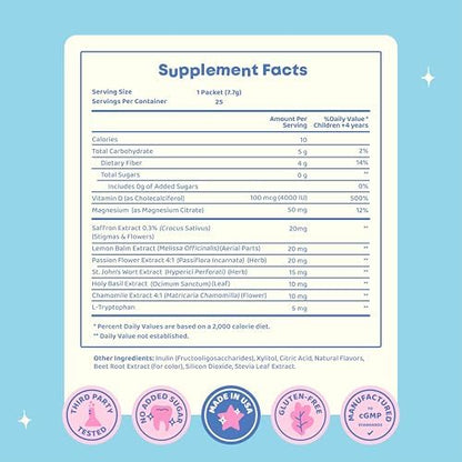 JoySpring Saffron Pixie Sticks & LingoLeap B9 Methylated B Vitamin Drops for Kids