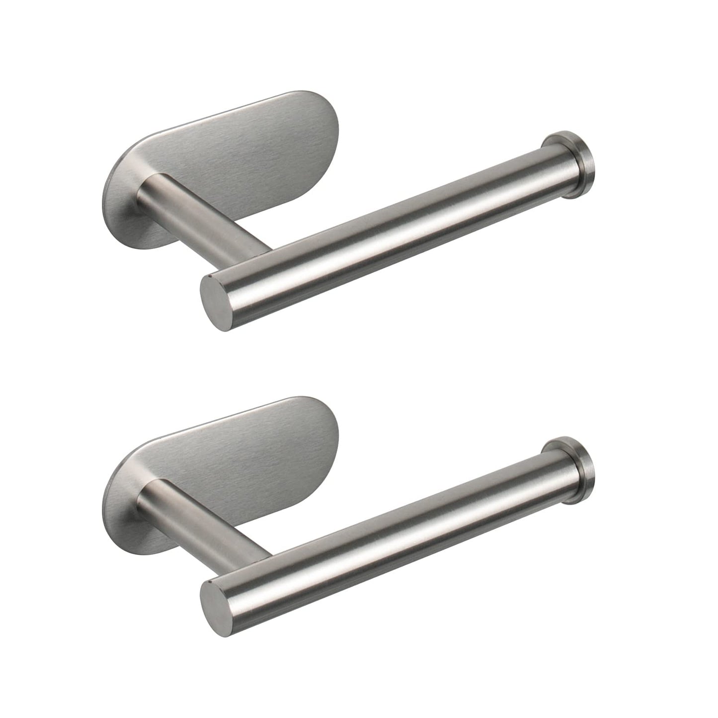 NearMoon Toilet Paper Holder Self Adhesive, Premium Thicken SUS304 Stainless Steel Rustproof Adhesive Toilet Roll Holder no Drilling for Bathroom, Kitchen, Washroom (1 Pack, Brushed Gold)