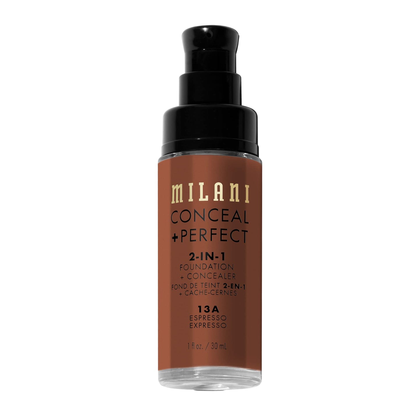 Milani Conceal + Perfect 2-in-1 Foundation + Concealer for a Flawless Complexion, Under Eye Corrector, Cover Redness and Imperfections, Waterproof and Sweatproof - 05A-Natural Beige