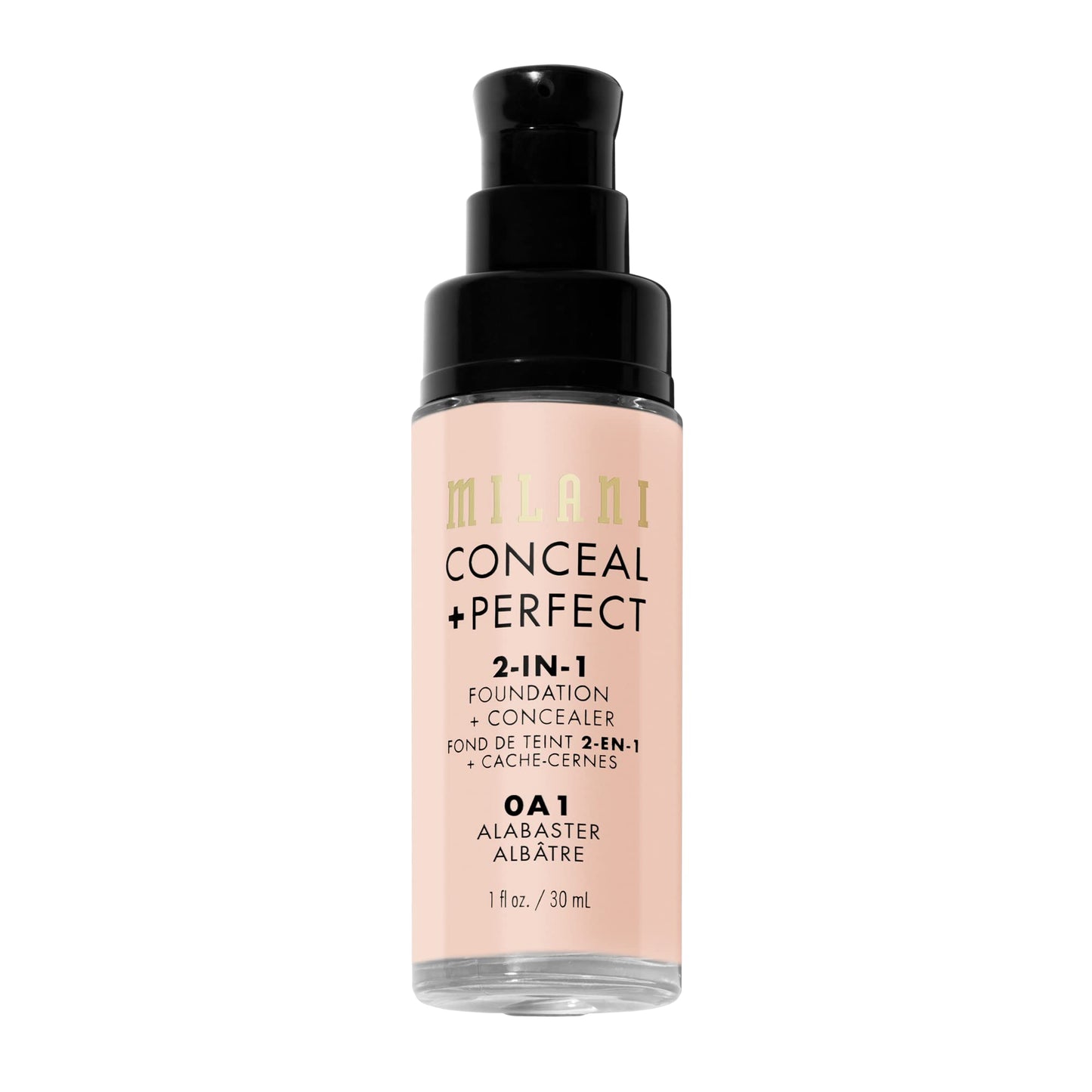 Milani Conceal + Perfect 2-in-1 Foundation + Concealer for a Flawless Complexion, Under Eye Corrector, Cover Redness and Imperfections, Waterproof and Sweatproof - 05A-Natural Beige
