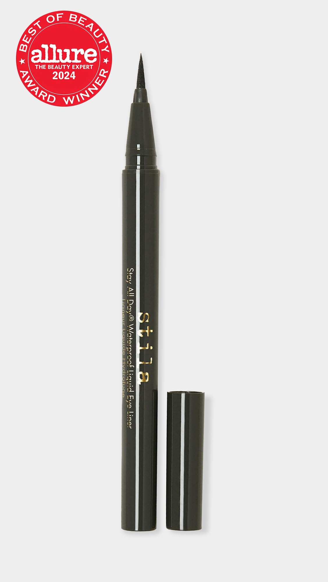 stila Waterproof Liquid Eye Liner, Stay All Day Makeup with Fine Brush Tip Lasting Satin Finish, Smudge-Proof & Transfer-Resistant