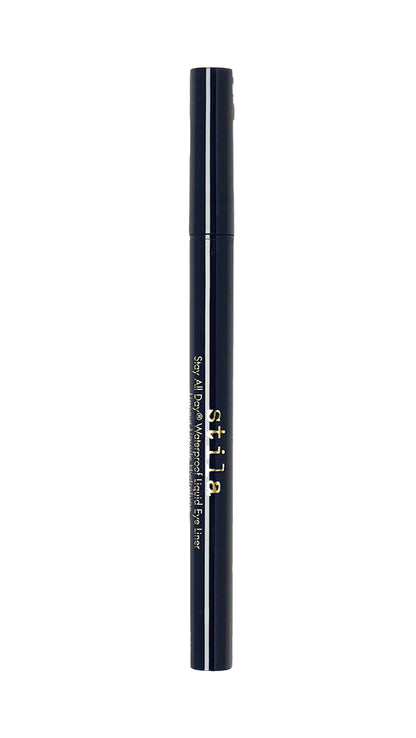 stila Waterproof Liquid Eye Liner, Stay All Day Makeup with Fine Brush Tip Lasting Satin Finish, Smudge-Proof & Transfer-Resistant