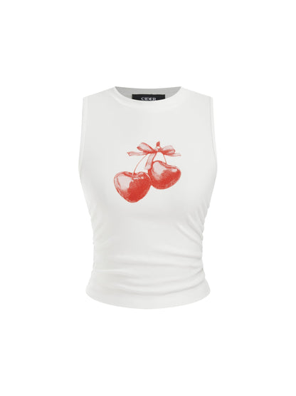 CIDER Womens Tank Tops Sleeveless High Neck Ruched Crop Tops Going Out Casual Basic Ribbed Shirt Summer Fashion Clothing