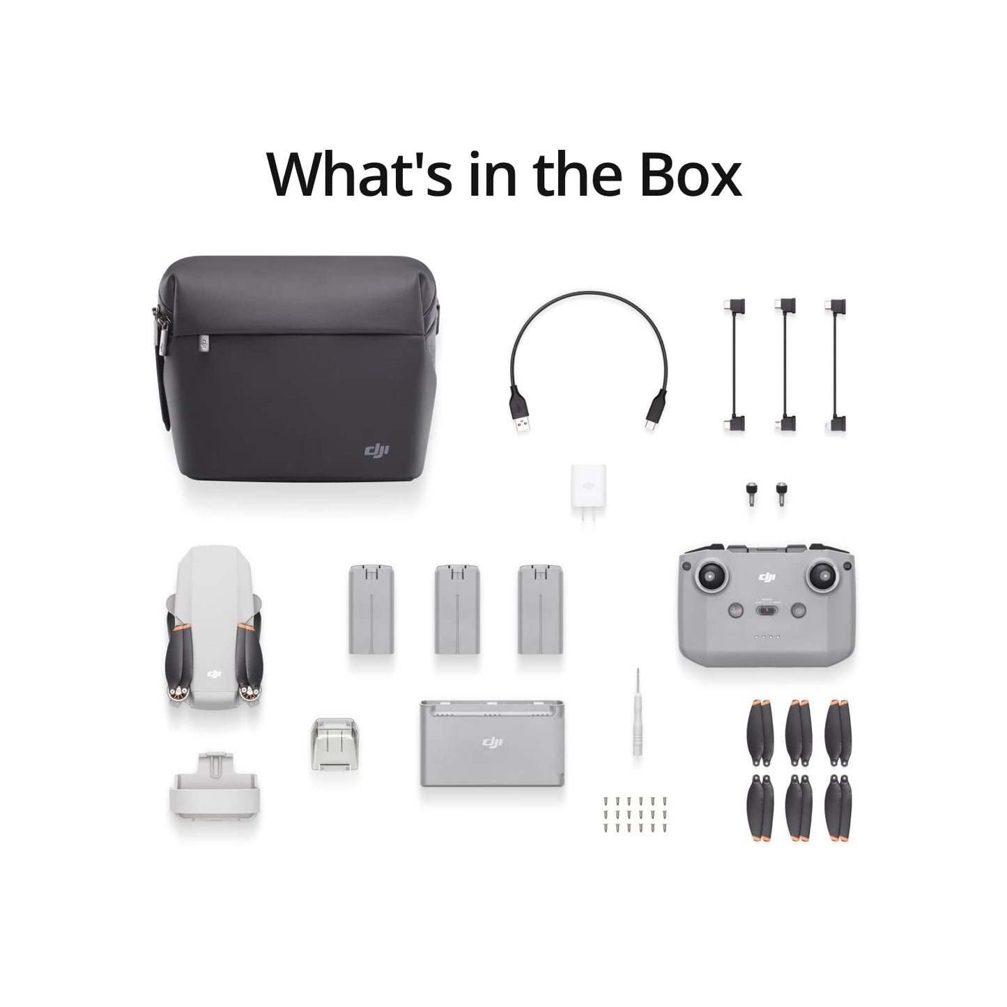 DJI Mini 4K, Drone with 4K UHD Camera for Adults, Under 249 g, 3-Axis Gimbal Stabilization, 10km Video Transmission, Auto Return, Wind Resistance, 1 Battery for 31-Min Max Flight Time