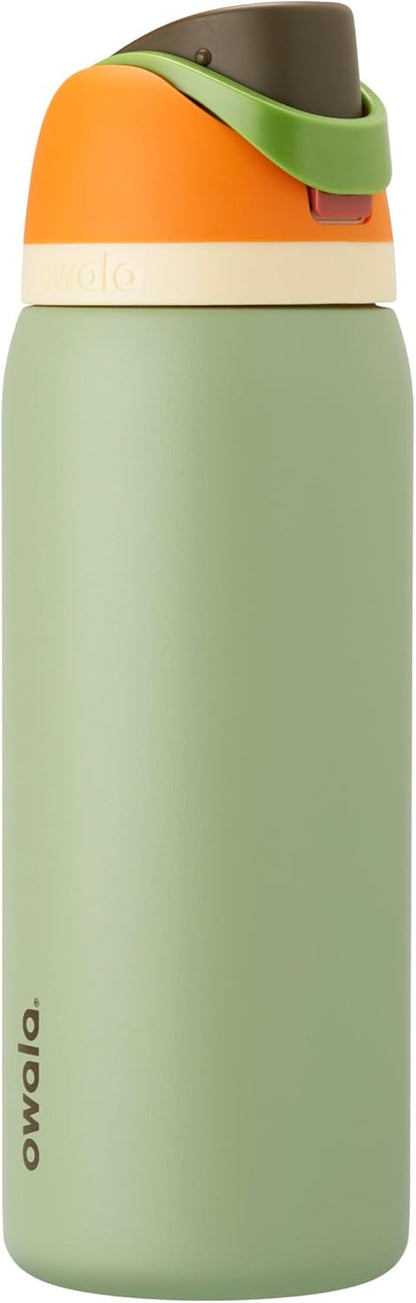 Owala FreeSip Insulated Stainless Steel Water Bottle with Straw, BPA-Free Sports Water Bottle, Great for Travel, 24 Oz, Denim