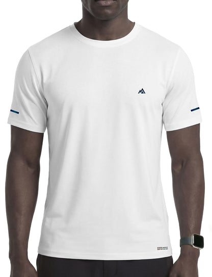 Cooling Bamboo Viscose T-Shirt for Men, Moisture Wicking Lightweight Quick Dry Workout Tee for Hot Weather
