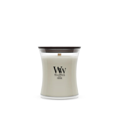WoodWick Large Hourglass Fireside Candle, Premium Soy Blend Wax, Crackles as it burns, Perfect for Gifting, 21oz
