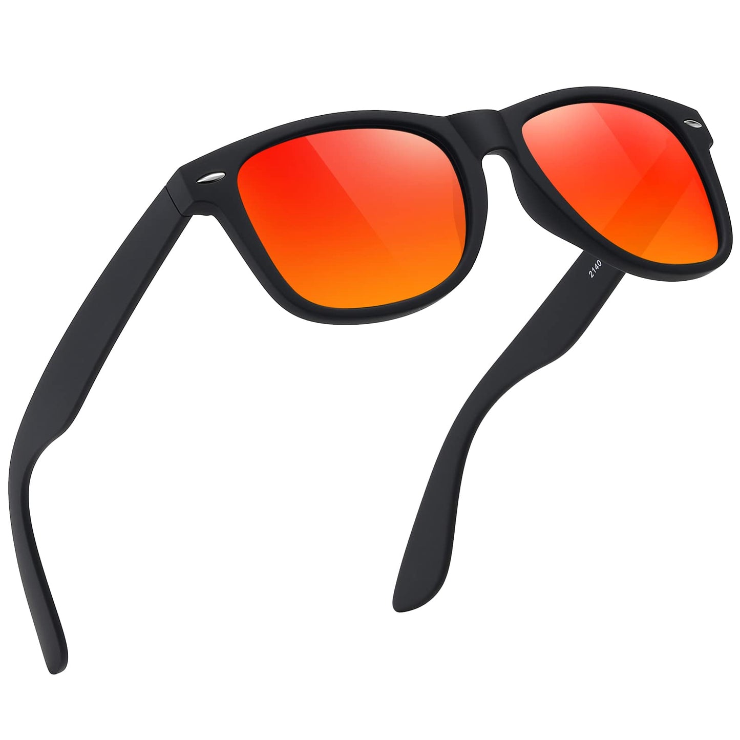 FEIDUSUN Sunglasses Men Polarized Sunglasses for Mens and Womens,Black Retro Sun Glasses Driving Fishing UV Protection
