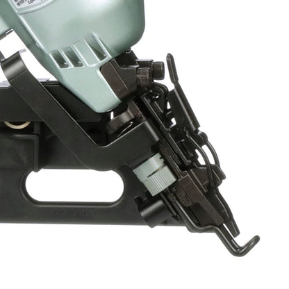 Metabo HPT 15 Gauge Angled Finish Nailer, Selective Actuation, NT65MA4 | Pneumatic Power Tool, Air Duster Included, 1-1/4 to 2-1/2 in Fasteners, Crown & Base Molding Applications