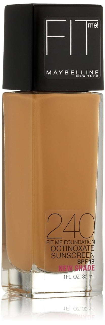 Maybelline Fit Me Dewy + Smooth Liquid Foundation Makeup, Classic Ivory, 1 Count (Packaging May Vary)