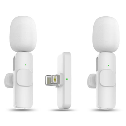 MAYBESTA Wireless Mini Microphone for iPhone, Android Phone - 2 Pack Lavalier Lapel Mic for Audio Video Recording - Clip on Content Creator Microphones for YouTube Tiktok Podcast Vlogging