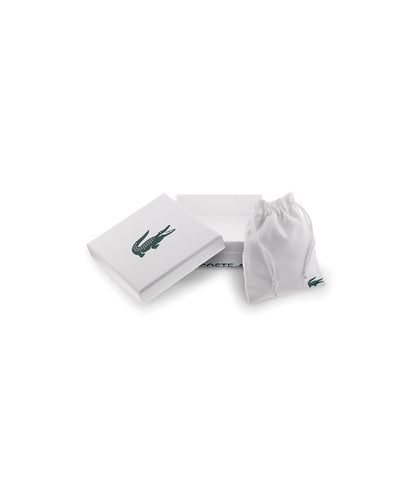 Lacoste Metropole Bracelet – Unisex H-Link with Crocodile Clasp – Adjustable Polished Finish Accessory