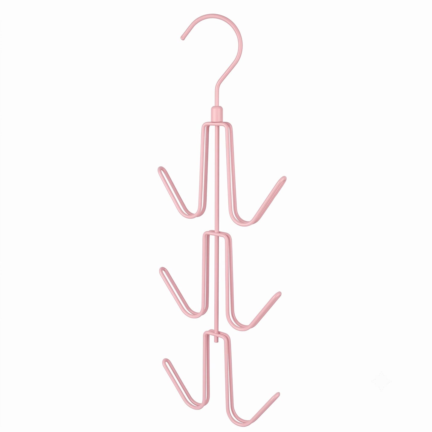 ZEDODIER 2 Pack Purse Organizer for Closet, Heavy-Duty Hanging Purse Hanger Closet Holds Up to 12 Purses, Metal Rotating Space Saving Bag Holder Handbag Storage Hook Backpack Rack, Silver