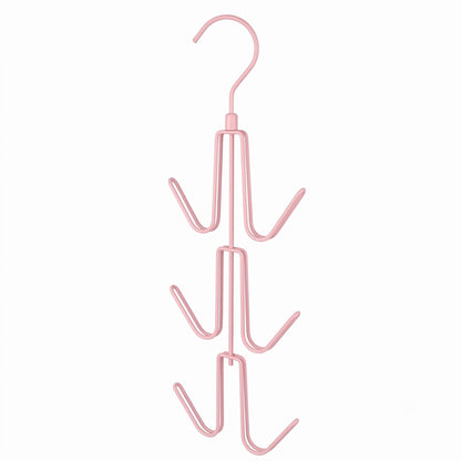 ZEDODIER 2 Pack Purse Organizer for Closet, Heavy-Duty Hanging Purse Hanger Closet Holds Up to 12 Purses, Metal Rotating Space Saving Bag Holder Handbag Storage Hook Backpack Rack, Silver