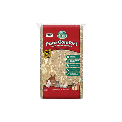 Oxbow Small Animal Bedding, Hamster, Guinea Pig, Rabbit, White, USA, 36 L | Pure Comfort, Hamster Bedding, Guinea Pig Bedding, Low Dust, Virgin Paper, Litter Box, Bunny, Rats, Gerbils, Chinchillas