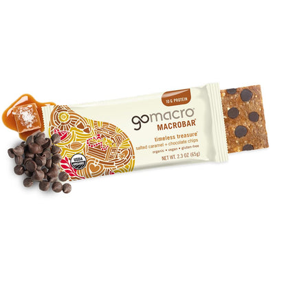 GoMacro MacroBar Organic Vegan Protein Bars - Coconut + Almond Butter + Chocolate Chips (2.3 Ounce Bars, 12 Count)
