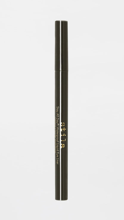 stila Waterproof Liquid Eye Liner, Stay All Day Makeup with Fine Brush Tip Lasting Satin Finish, Smudge-Proof & Transfer-Resistant
