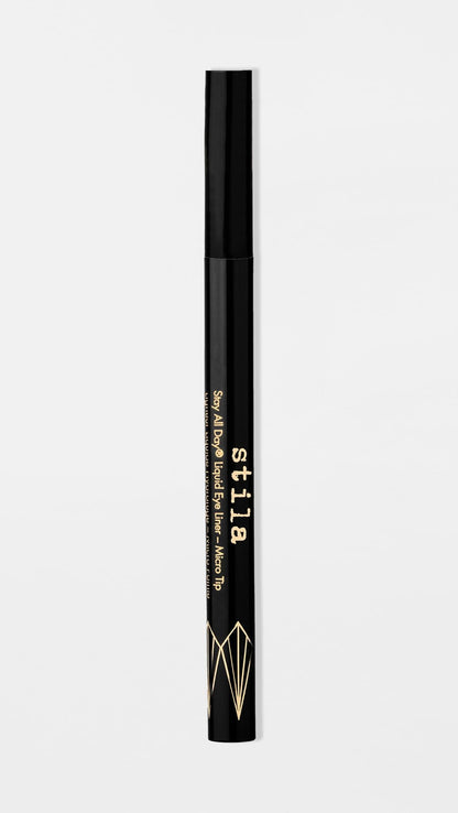 stila Waterproof Liquid Eye Liner, Stay All Day Makeup with Fine Brush Tip Lasting Satin Finish, Smudge-Proof & Transfer-Resistant