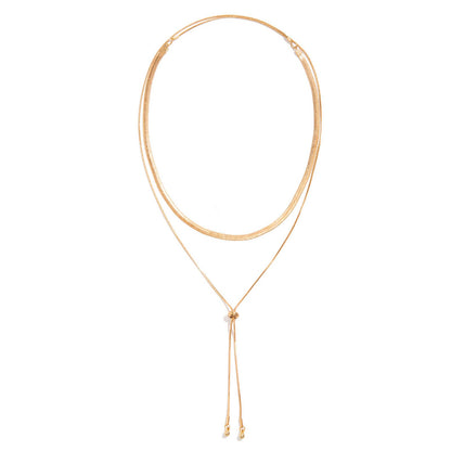 GIGB PBDK Chunky Gold Choker Necklace for Women,Trendy Silver Statement Necklace Long Snake Chain Drop Necklace,Charm Prom Body Jewelry Accessories Gifts