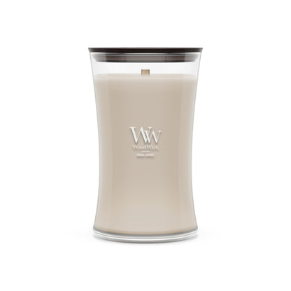 WoodWick Large Hourglass Fireside Candle, Premium Soy Blend Wax, Crackles as it burns, Perfect for Gifting, 21oz