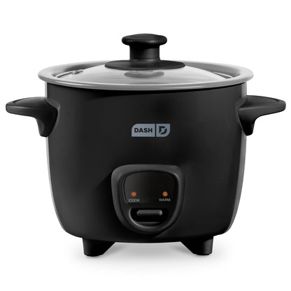 Dash Mini Rice Cooker | Small Rice Maker, 2 Cups Cooked / 1 Cup Uncooked, Ceramic Nonstick Removable Pot, Keep Warm Function, Compact and Portable for Dorm, Travel, Single Serve, Aqua