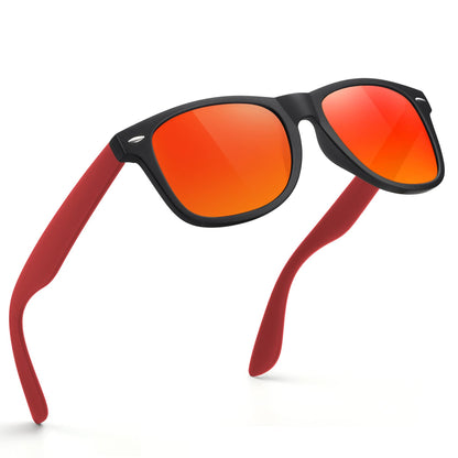 FEIDUSUN Sunglasses Men Polarized Sunglasses for Mens and Womens,Black Retro Sun Glasses Driving Fishing UV Protection