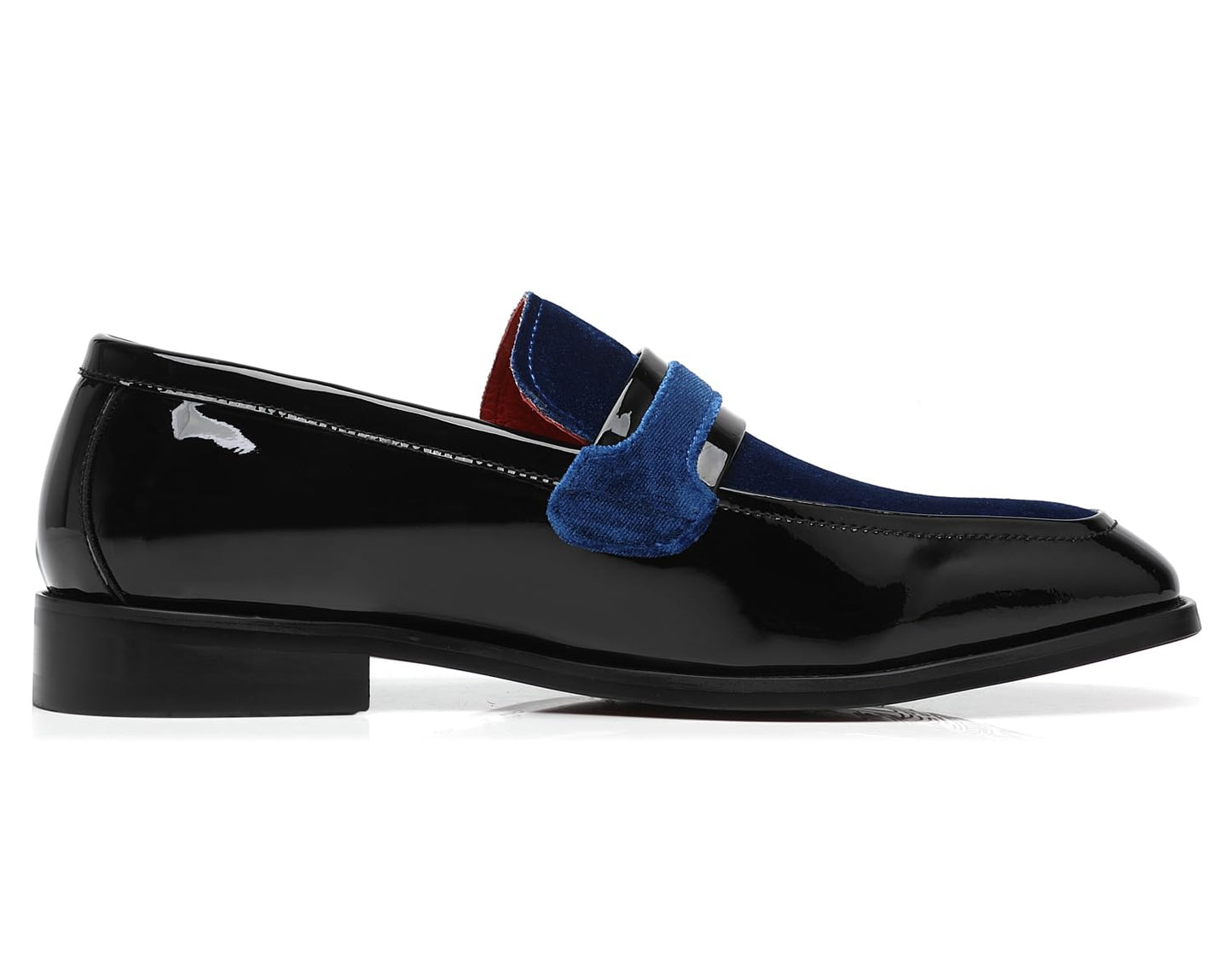 Men's Tuxedo Patent Leather Loafers Dress Wedding Shoes