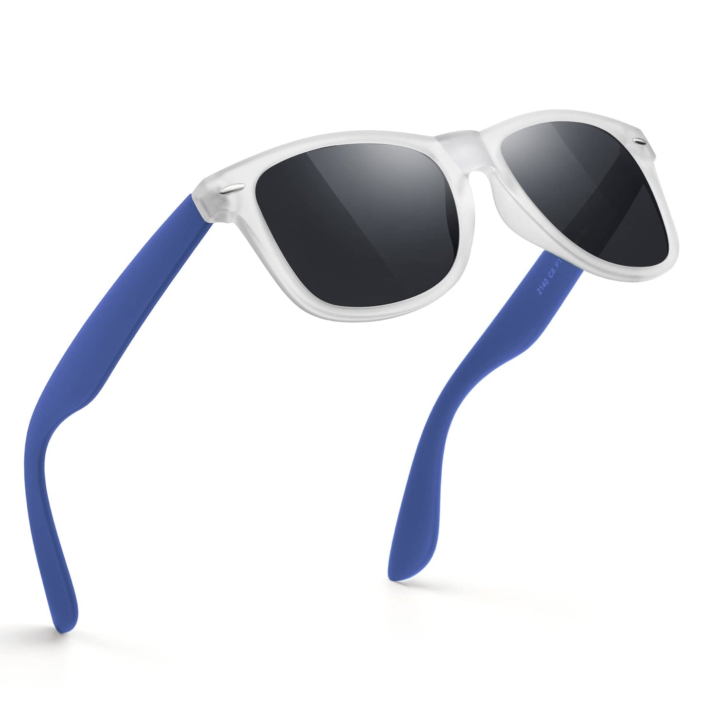 FEIDUSUN Sunglasses Men Polarized Sunglasses for Mens and Womens,Black Retro Sun Glasses Driving Fishing UV Protection