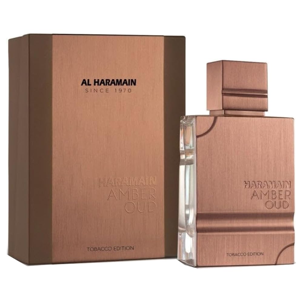 Al Haramain Amber Oud Tobacco Edition for Unisex - Arabian Perfume for Women & Men - Long Lasting Fragrance with Notes of Tobacco Leaf, Cinnamon, Vanilla, Dried Fruit - Arabic Cologne - 2 oz EDP Spray