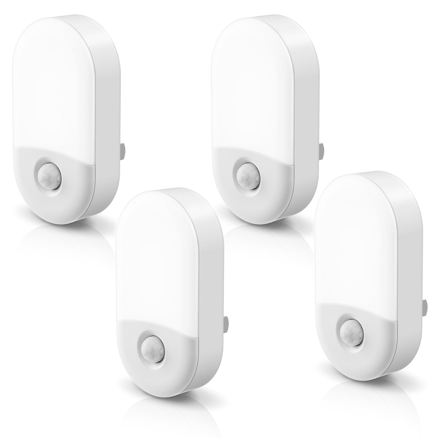 L LOHAS LED Motion Sensor Night Light, 2Pack, Motion Activated Night Light, Night Lights Plug into Wall Motion Sensor, 3000K Warm White, Adjustable Brightness 30/60LM, for Kids Adults Bathroom Bedroom