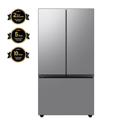 Samsung 17.5 cu. ft. Smart Counter Depth 3-Door French Door Refrigerator, Stainless Steel, RF18A5101SR/AA
