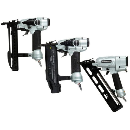 Metabo HPT 15 Gauge Angled Finish Nailer, Selective Actuation, NT65MA4 | Pneumatic Power Tool, Air Duster Included, 1-1/4 to 2-1/2 in Fasteners, Crown & Base Molding Applications
