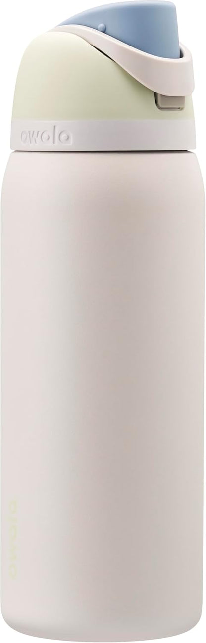 Owala FreeSip Insulated Stainless Steel Water Bottle with Straw, BPA-Free Sports Water Bottle, Great for Travel, 24 Oz, Denim