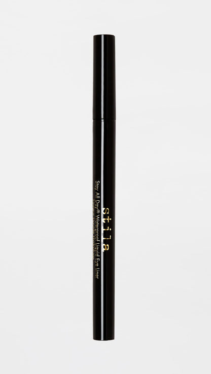 stila Waterproof Liquid Eye Liner, Stay All Day Makeup with Fine Brush Tip Lasting Satin Finish, Smudge-Proof & Transfer-Resistant
