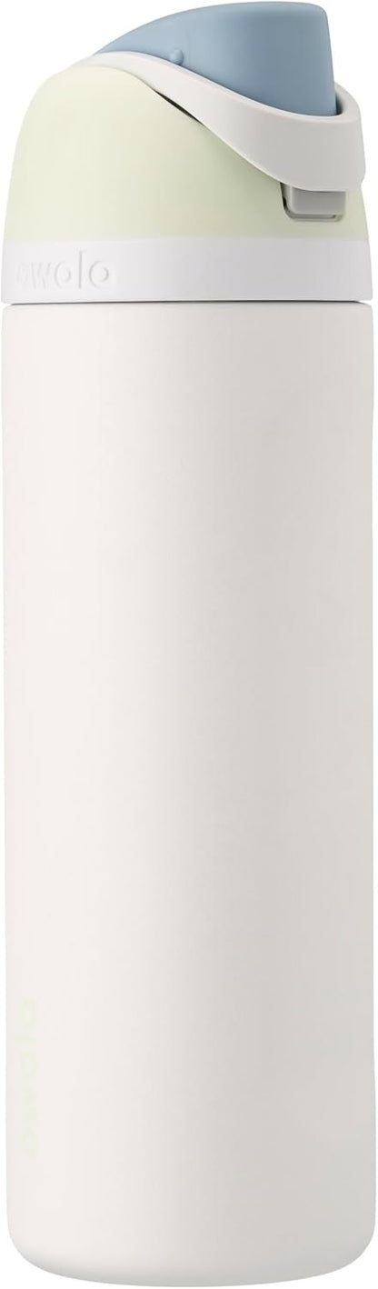 Owala FreeSip Insulated Stainless Steel Water Bottle with Straw, BPA-Free Sports Water Bottle, Great for Travel, 24 Oz, Denim