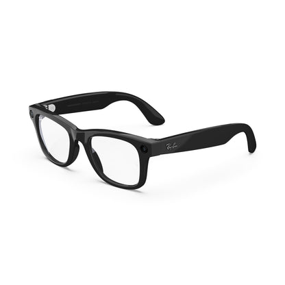 Meta Ray-Ban (Gen 1), Wayfarer Large, Matte Black | Smart AI Glasses for Men, Women — 12 MP Ultra-Wide Camera, Audio, Video Recording, Bluetooth — Polarized Gradient Graphite Lenses — Sunglasses