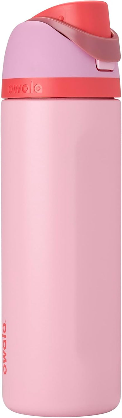 Owala FreeSip Insulated Stainless Steel Water Bottle with Straw, BPA-Free Sports Water Bottle, Great for Travel, 24 Oz, Denim
