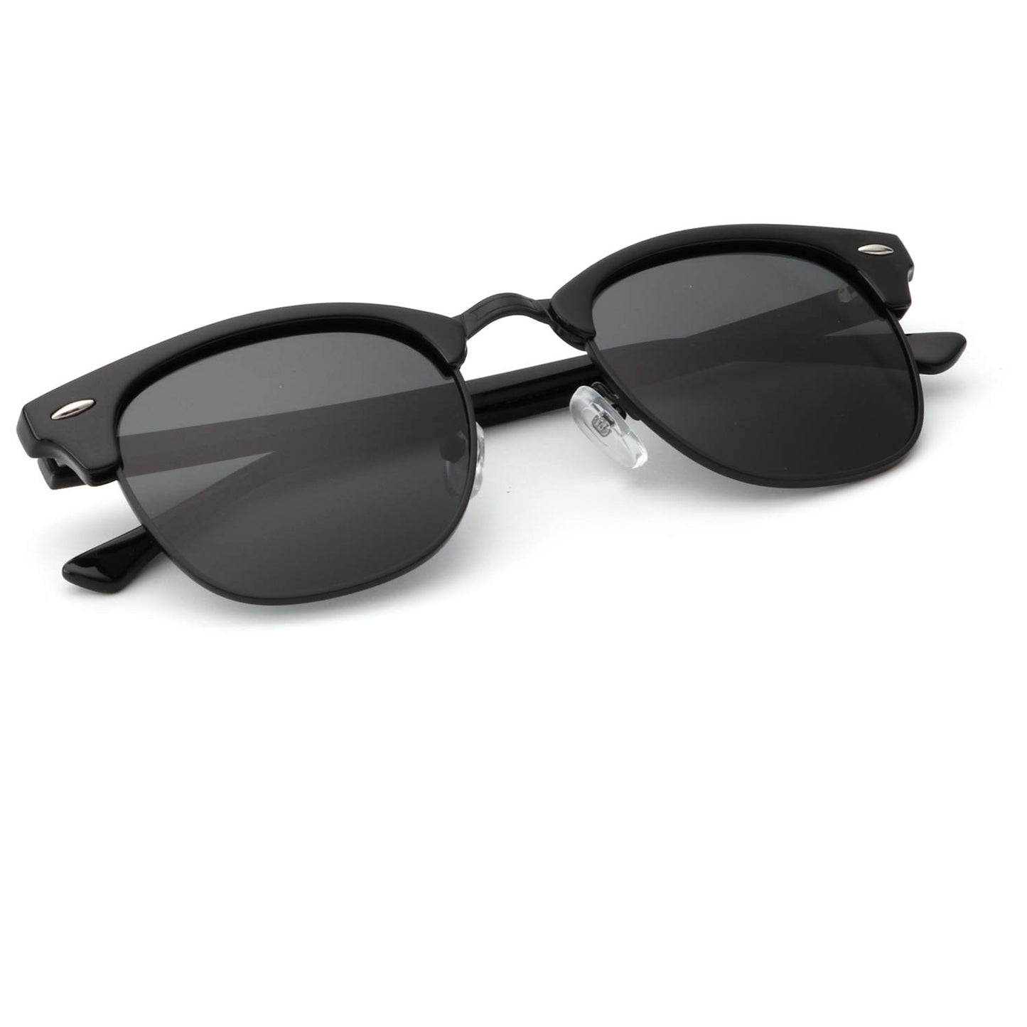 KALIYADI Polarized Sunglasses for Men and Women Semi-Rimless Frame Driving Sun glasses UV Blocking