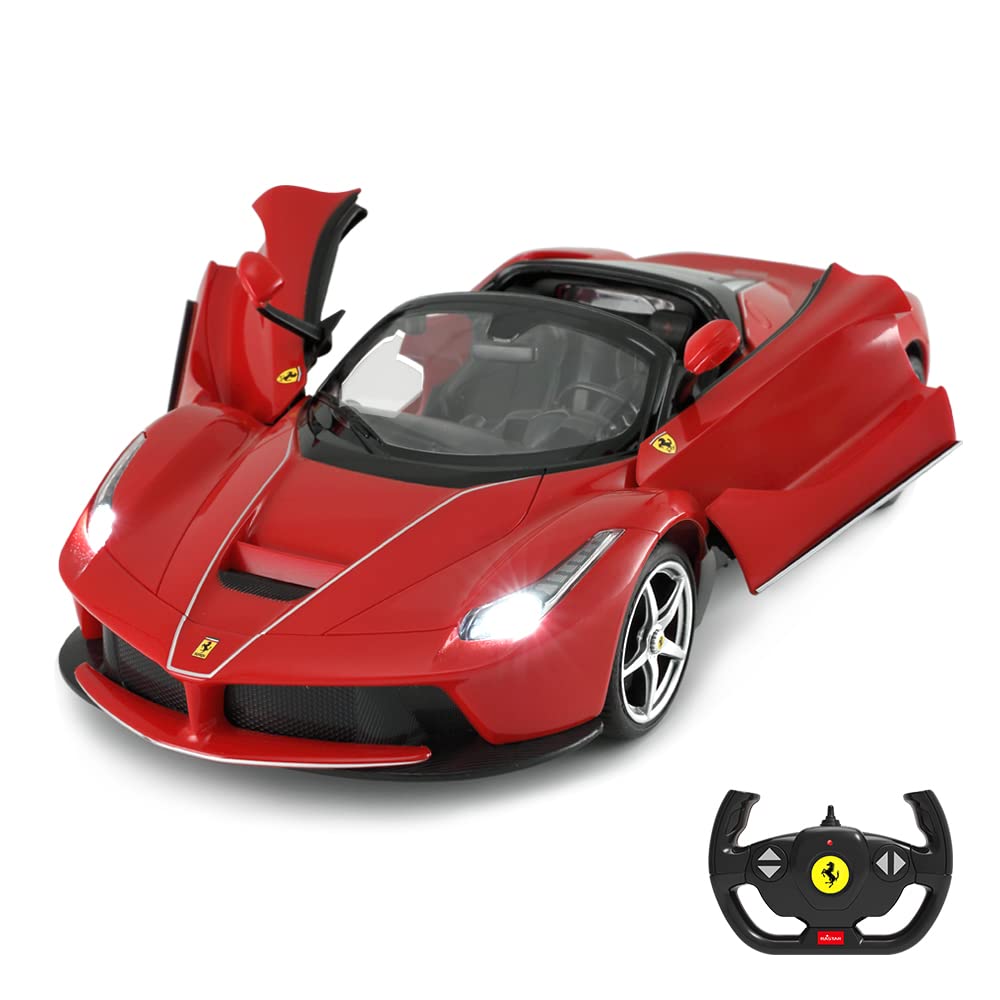 RASTAR RC Car | 1/14 Scale Ferrari LaFerrari Radio Remote Control R/C Toy Car Model Vehicle for Boys Kids, Red