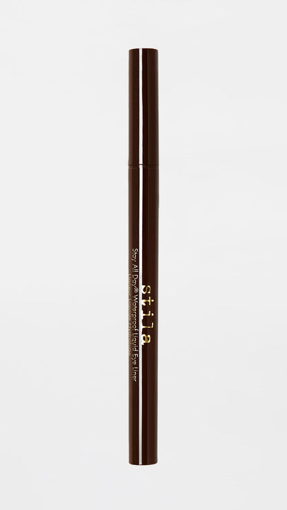 stila Waterproof Liquid Eye Liner, Stay All Day Makeup with Fine Brush Tip Lasting Satin Finish, Smudge-Proof & Transfer-Resistant