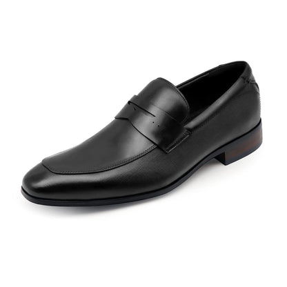 Men's Slip on Oxford Dress Shoes Classic Handmade Calfskin Manufacturing More Compact, Choose The Right Size to Modify The Foot Shape