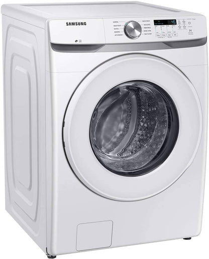 Samsung 4.5 cu. ft. High Efficiency Front Load Washer with Vibration Reduction Technology+, White, WF45T6000AW/A5 | Vibration Reduction Technology+