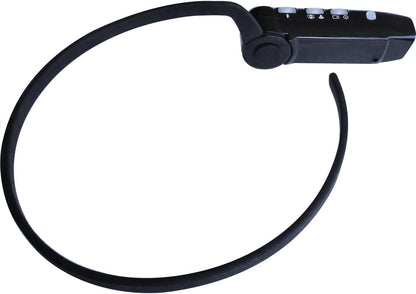 HeadsUp Head Mounted 1080P FHD Wearable Vlog Camera Recorder with APP Control, Hands Free Headband Streaming Camera for Live Display, Hands-Off Music and Phone Calls - Black