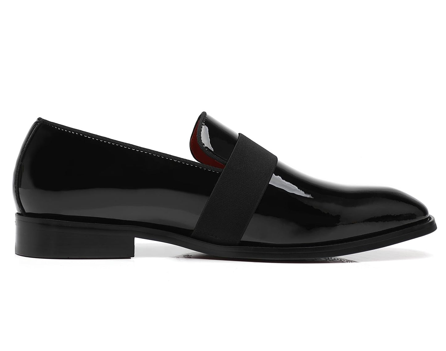 Men's Tuxedo Patent Leather Loafers Dress Wedding Shoes