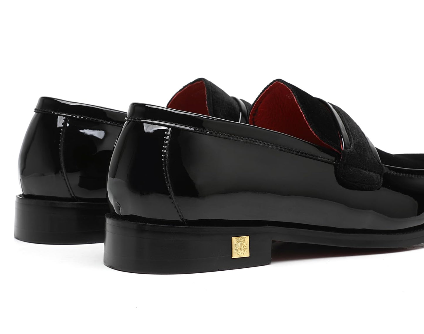 Men's Tuxedo Patent Leather Loafers Dress Wedding Shoes