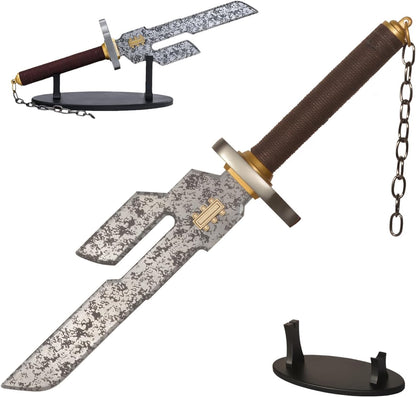 17.7" Fushiguro Toji Sword Cosplay Weapons Sword Real Metal with Display Stand