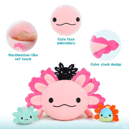 MaoGoLan 8Pcs Chicken Stuffed Animals, Stuffed Hen Plush Toys with Babies Chickens and Eggs, Nest House Plush Set, Cute and Soft Farm Stuffed Animals Gift for Kids