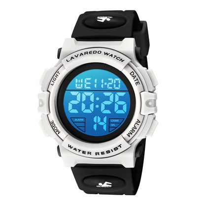Kids Watch,Boys Watch for 3-15 Year Old Boys,Digital Sport Outdoor Multifunctional Chronograph LED 50 M Waterproof Alarm Calendar Analog Watch for Children with Silicone Band,Kids Gift